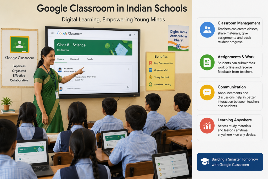 GOOGLE CLASSROOM IN INDIAN SCHOOL