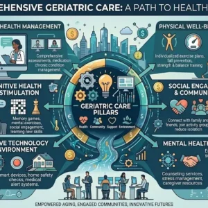Geriatric Care course showing healthcare professionals assisting elderly patients