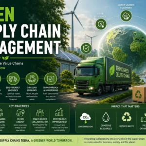 Professional Green Supply Chain Management course image with eco‑friendly logistics visuals