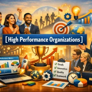 Professional High Performance Organizations course image with teamwork and success visuals