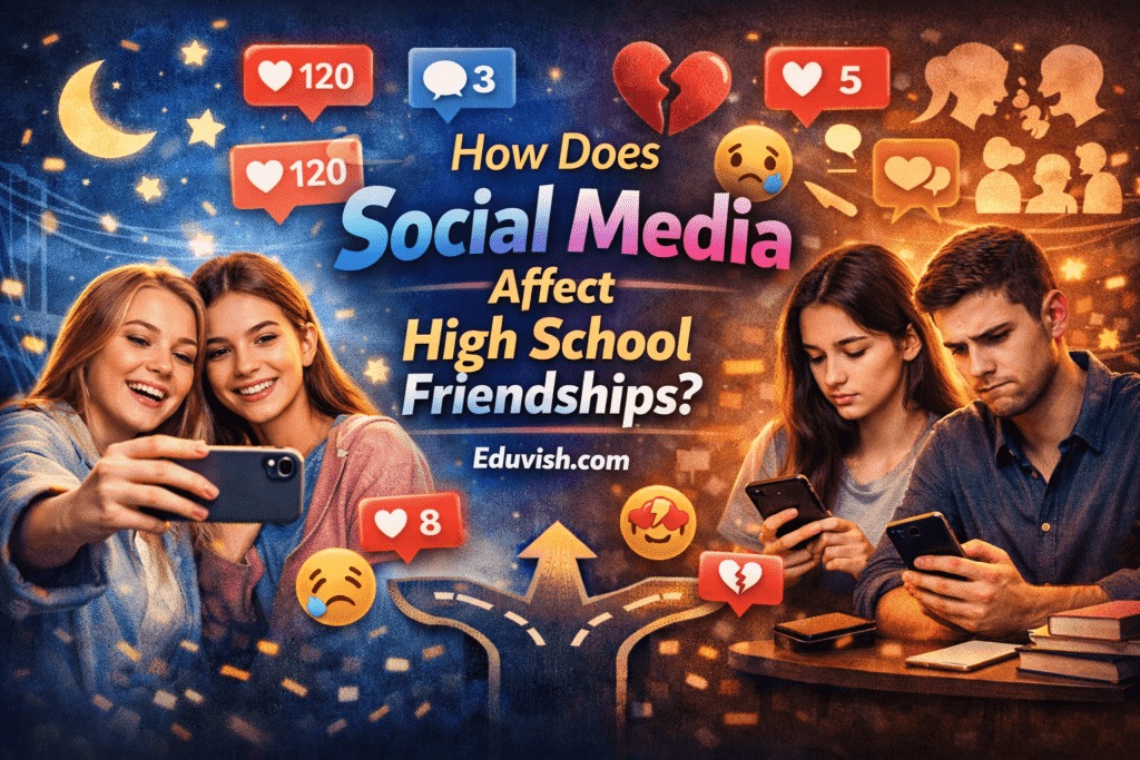 How does social media affect high school friendship