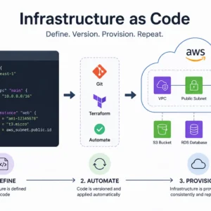 Professional Infrastructure as Code course image with cloud automation and DevOps visuals