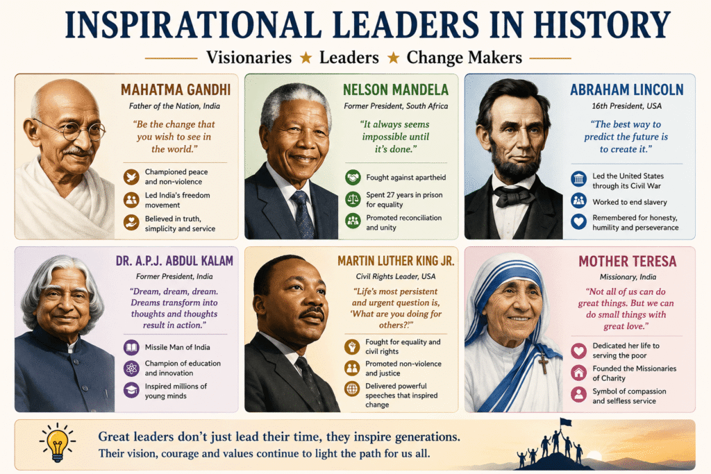 Inspirational leaders in history