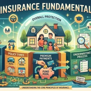 Professional course image for Insurance Fundamentals with modern financial visuals