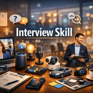 Professional Interview Skill course image with interview setup and preparation visuals