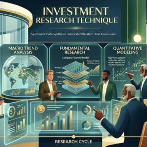 Investment Research Technique course image with finance and analytical visuals