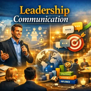 Professional course image for Leadership Communication with leadership and communication visuals