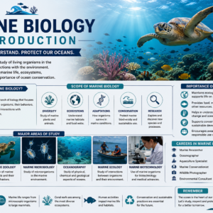 Marine Biology Introduction Course covering ocean ecosystems and marine life studies