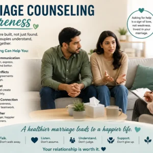 Professional Marriage Counseling Awareness course image with couples and counseling visual