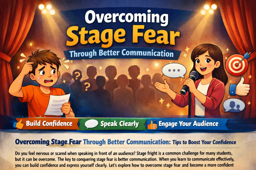 OVERCOMING STAGE FEAR THROUGH BETTER COMMUNICATION