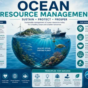 Professional Ocean Resource Management course image with marine conservation and resource visuals