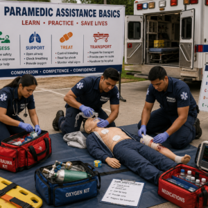 Paramedic Assistance Basics Course covering emergency medical care and patient support