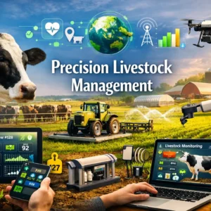 Precision Livestock Management course image with smart farming and livestock monitoring tools