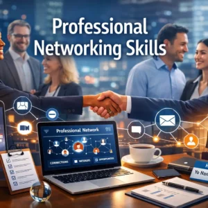 Professional Networking Skills course image with business and collaboration visuals