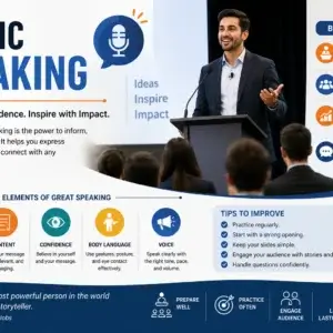 Public Speaking Course covering presentation skills confidence building and audience engagement