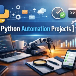 Professional course image for Python Automation Projects with modern visuals