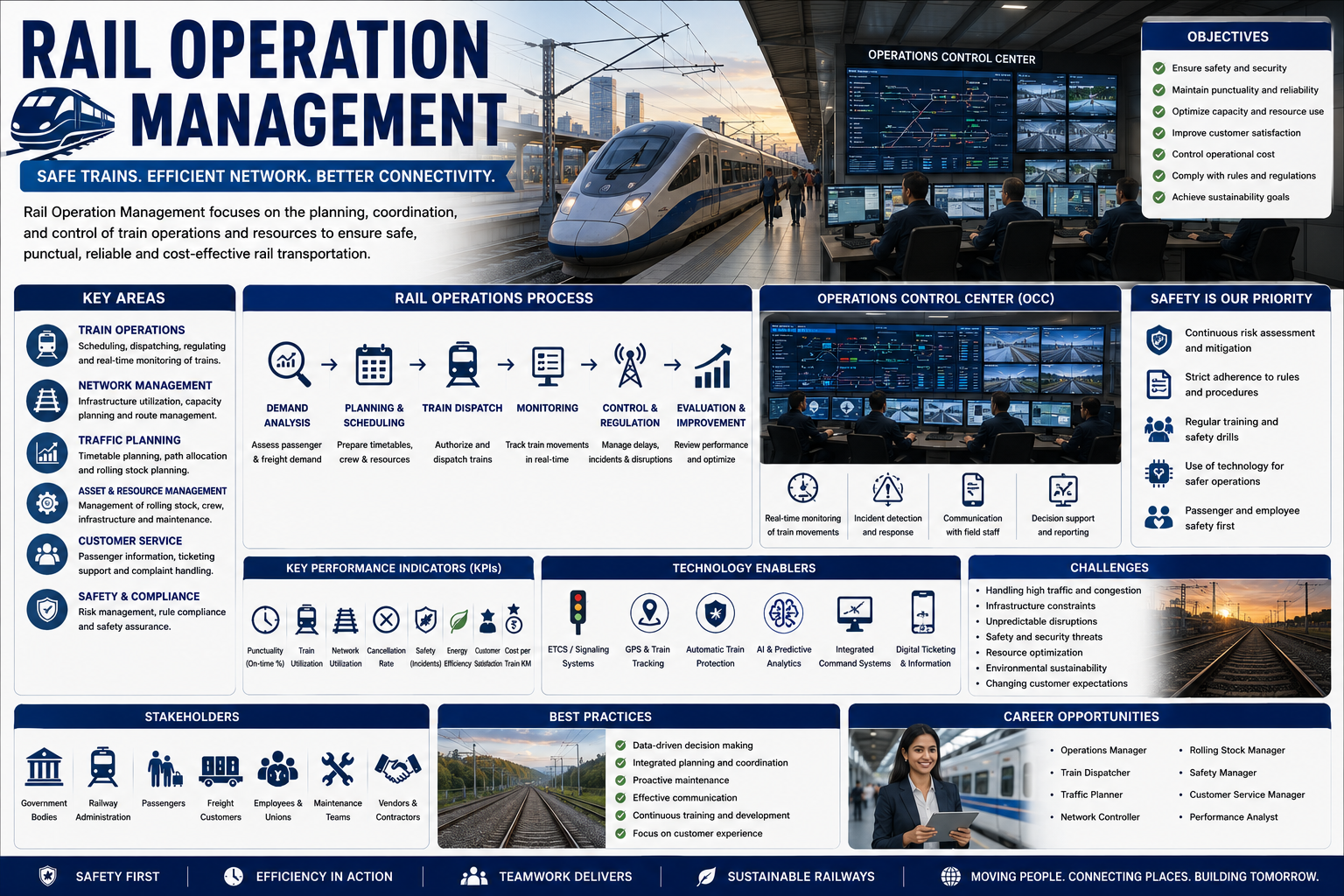 Rail Operation Management Course covering railway systems and transport management