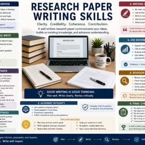 Student learning research paper writing, academic publishing, and citation techniques