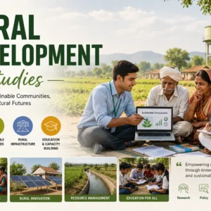Professional Rural Development Studies course image with community and agriculture visuals