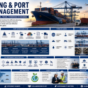 Shipping and Port Management Course covering maritime logistics and port operations