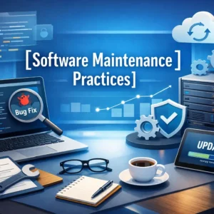 Professional course image for Software Maintenance Practices with modern IT visuals