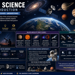 Student learning astronomy and space science concepts