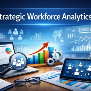 Professional Strategic Workforce Analytics course image with HR data visuals