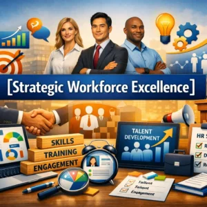 Professional Strategic Workforce Excellence course image with HR tools and talent visuals