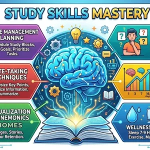 Professional course image for Study Skills Mastery with modern e-learning visuals