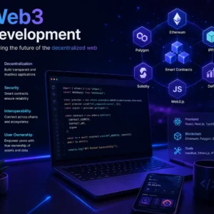 Web3 Development course showing blockchain, smart contracts, and decentralized apps