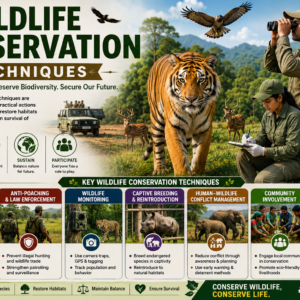 Wildlife Conservation Techniques Course covering biodiversity protection and habitat conservation