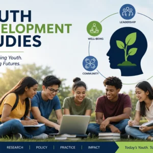 Professional Youth Development Studies course image with youth and education visuals