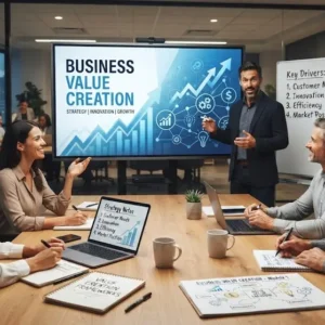 High-quality educational course image featuring Business Value Creation with modern visuals