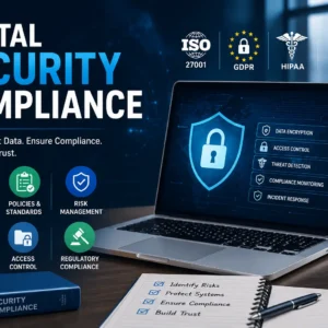 Professional educational image for Digital Security Compliance course