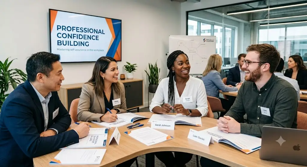 High-quality educational course image featuring Professional Confidence Building with modern visuals