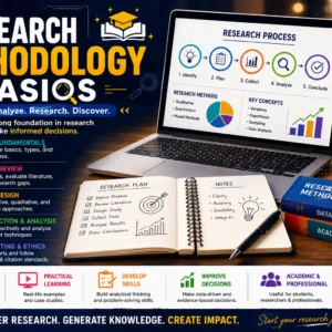 Learn Research Methodology Basics with data analysis and research skills
