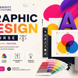 Student learning graphic design basics and visual communication concepts