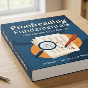 Professional HD course image for Proofreading Fundamentals training program