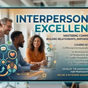 High-quality educational course image featuring Interpersonal Excellence with modern visuals