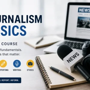 Journalism Basics Course for news writing reporting and media skills