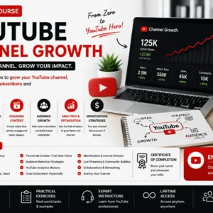 YouTube Channel Growth Course for content creators and YouTube marketing
