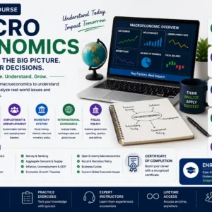 Macroeconomics Course covering GDP inflation and economic policy