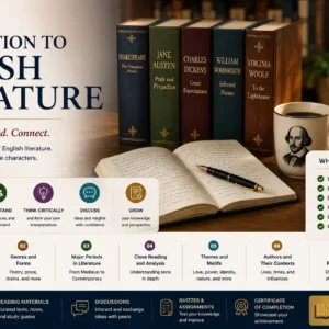 Introduction to English Literature Course covering poetry drama fiction and literary analysis