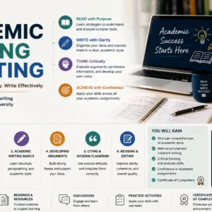 Academic Reading and Writing Course for students and researchers