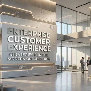 Modern educational image for Enterprise Customer Experience course with customer-centric enterprise visuals