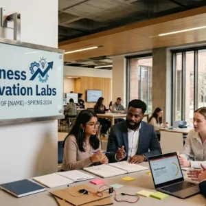 High-quality educational course image featuring Business Innovation Labs with modern visuals