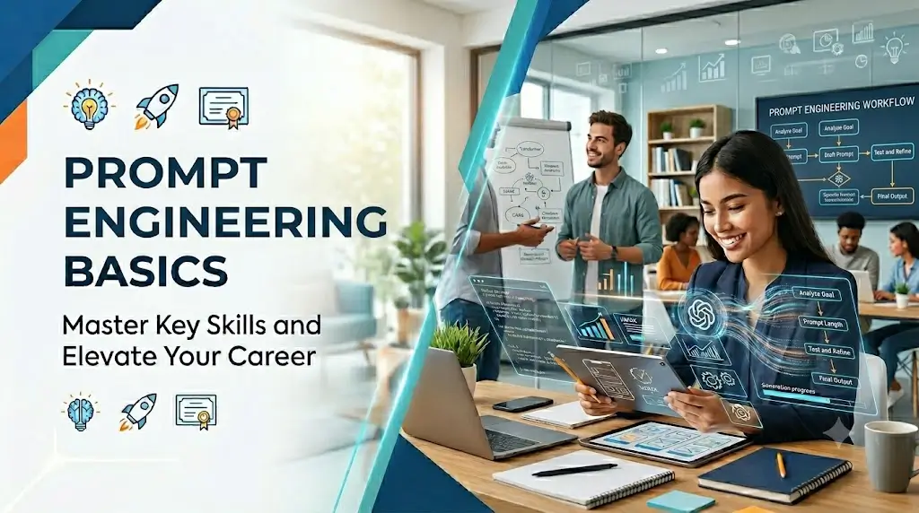 Professional course image for Prompt Engineering Basics training