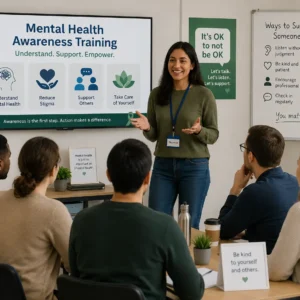 Mental Health Awareness Training Course focused on emotional wellbeing and wellness education