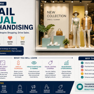 Retail Visual Merchandising Course covering store displays and retail presentation