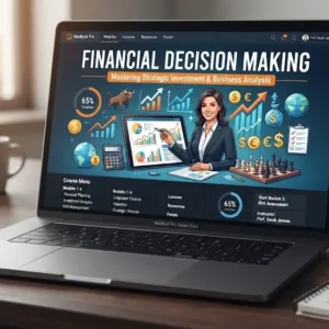 High-quality educational course image featuring Financial Decision Making with modern visuals